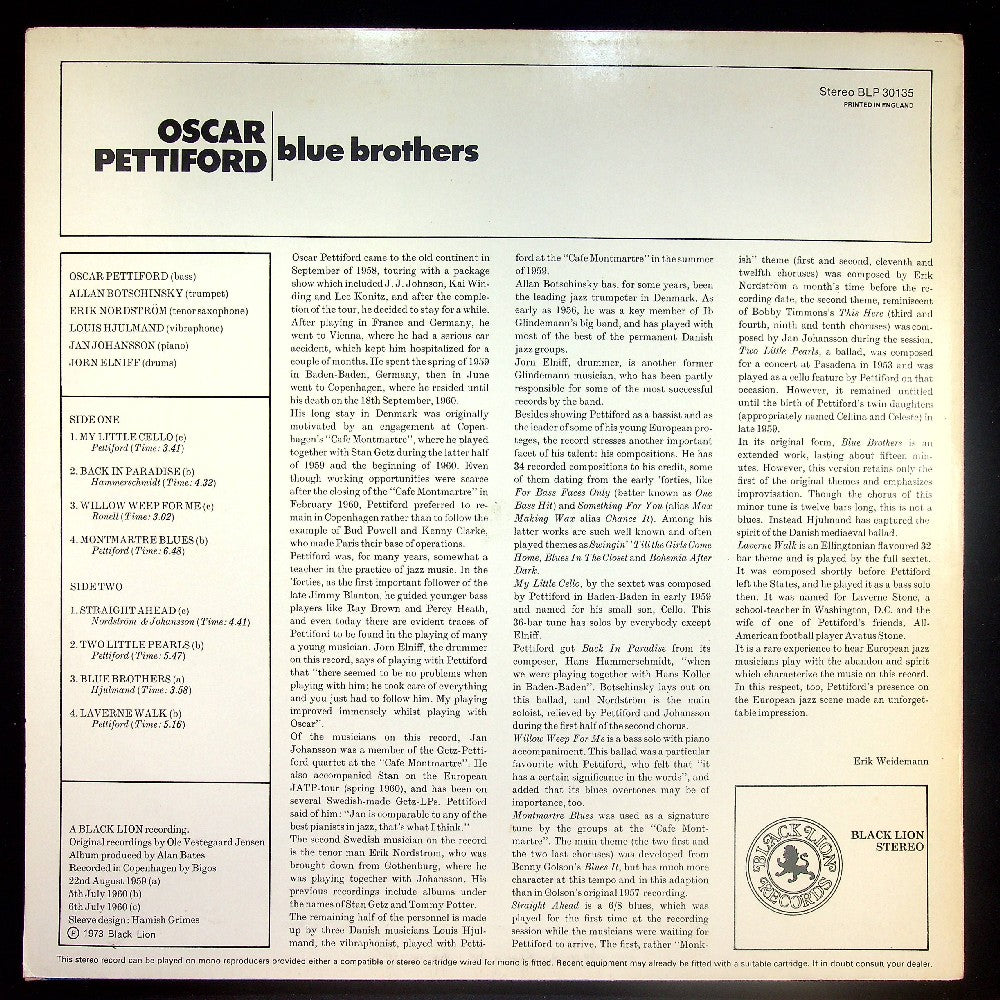 EBOND Oscar Pettiford - Blue Brothers Vinile V023041
