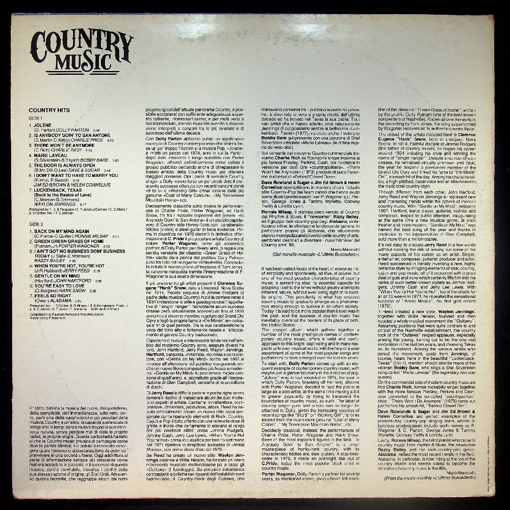 EBOND Various - Country Hits Vinile V024032
