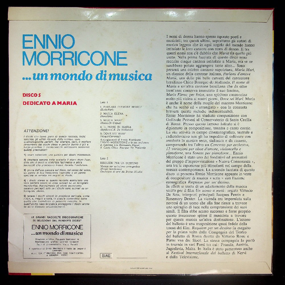 EBOND Ennio Morricone - ...Un Mondo Di Musica Vinile V024037