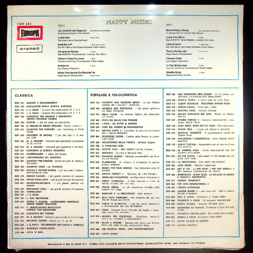 EBOND Various - Happy Music Vinile V024088