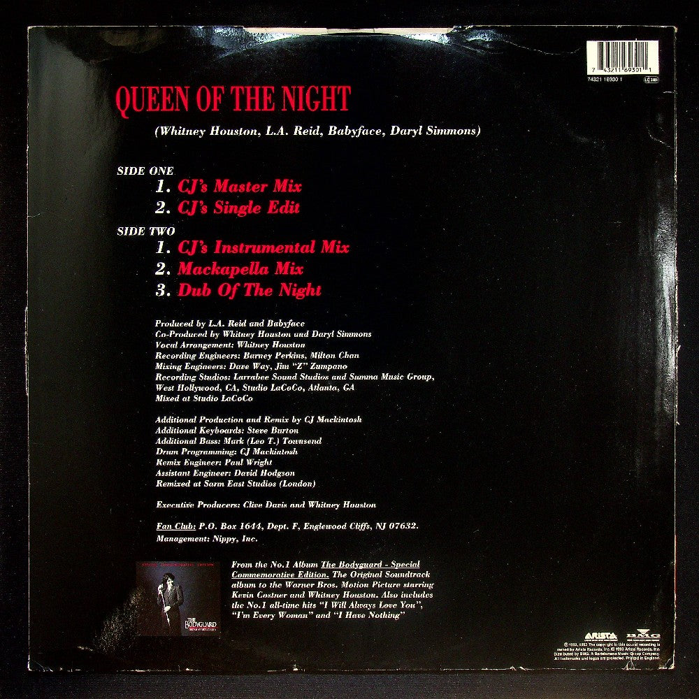 EBOND Whitney Houston - Queen Of The Night Vinile V024135
