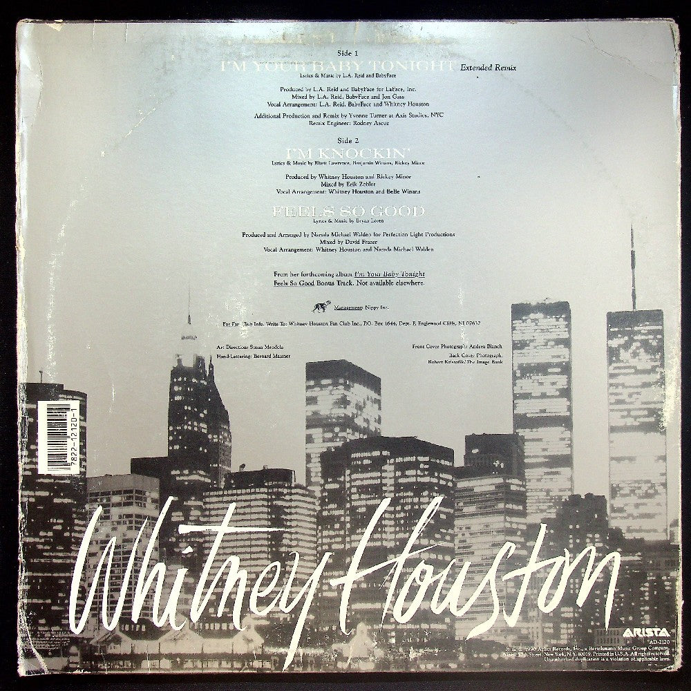 EBOND Whitney Houston - I'm Your Baby Tonight Vinile V024142