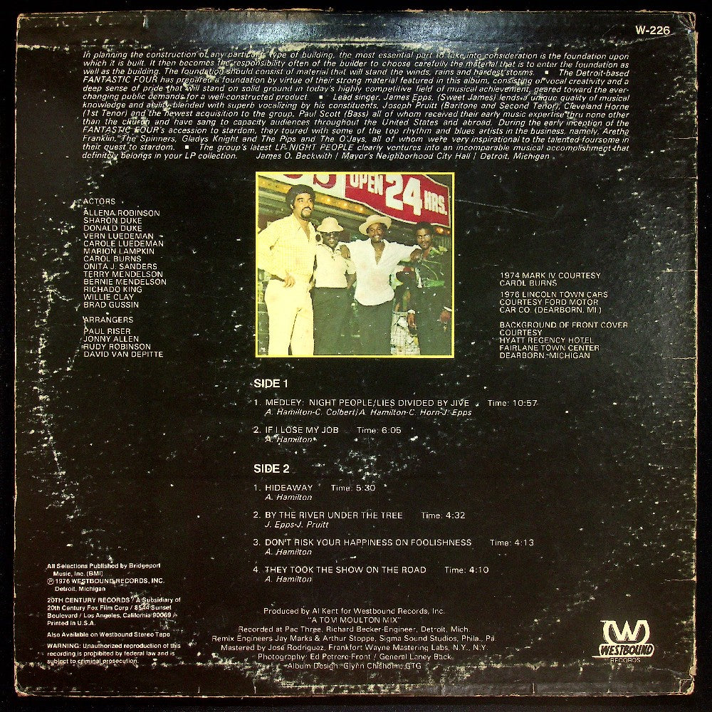 EBOND Fantastic Four - Night People Vinile V025037