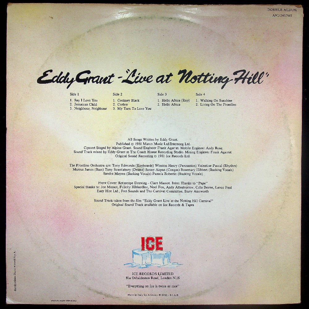 EBOND Eddy Grant - Live At Notting Hill Vinile V025052
