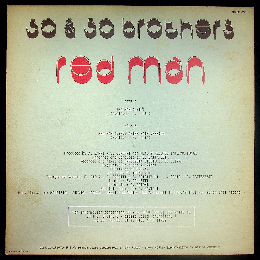 EBOND 50 & 50 Brothers - Red Man Vinile V025065