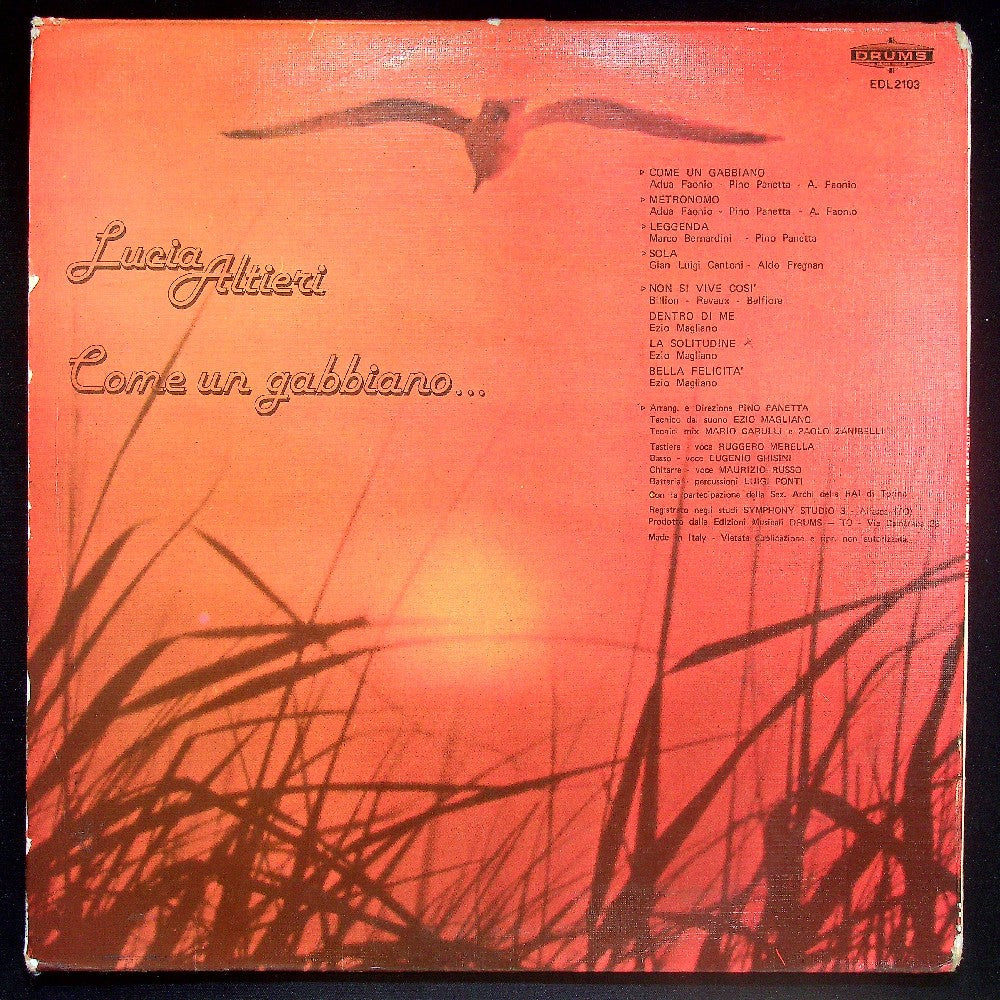 EBOND Lucia Altieri - Come Un Gabbiano... Vinile V025135