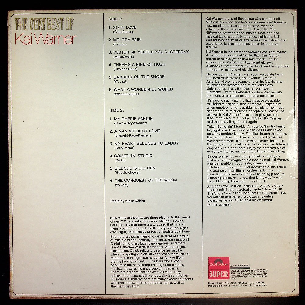 EBOND Kai Warner - The Very Best Of Kai Warner Vinile V025140
