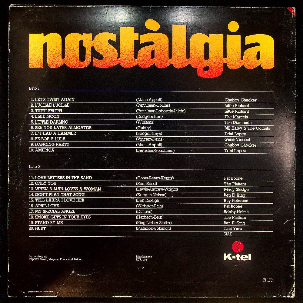 EBOND Various - Nostalgia Vinile V026002