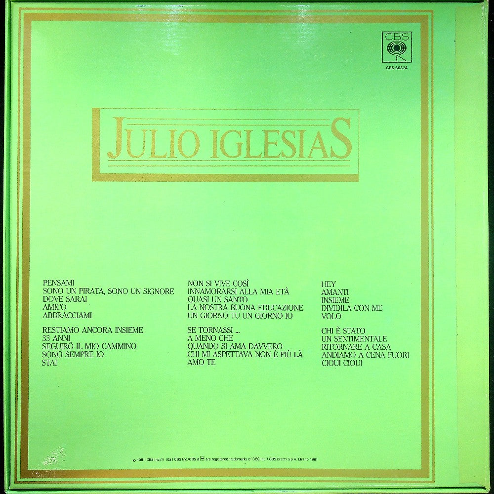 EBOND Julio Iglesias - Julio Iglesias Vinile V026014