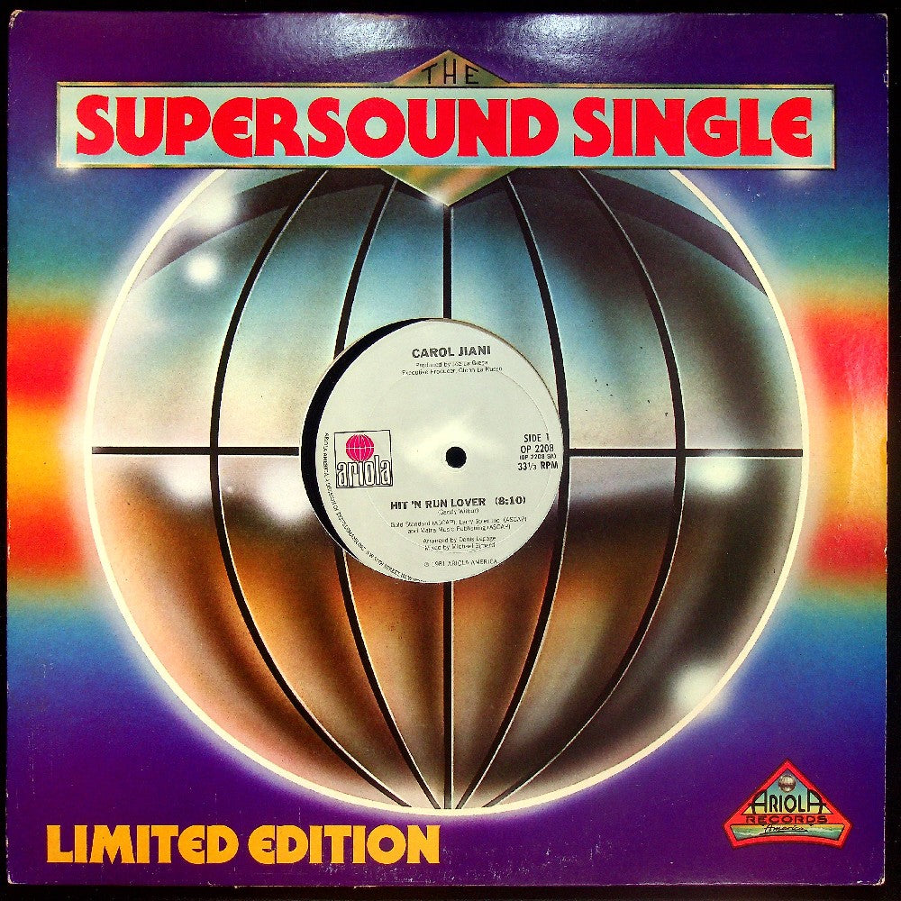 EBOND Carol Jiani - Hit 'N Run Lover Vinile V027010