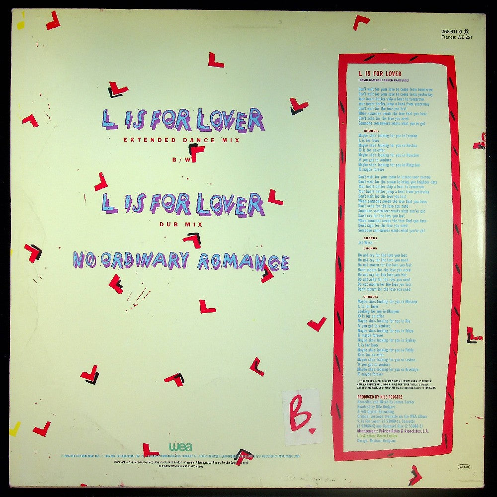 EBOND Al Jarreau - L Is For Lover Vinile V027137