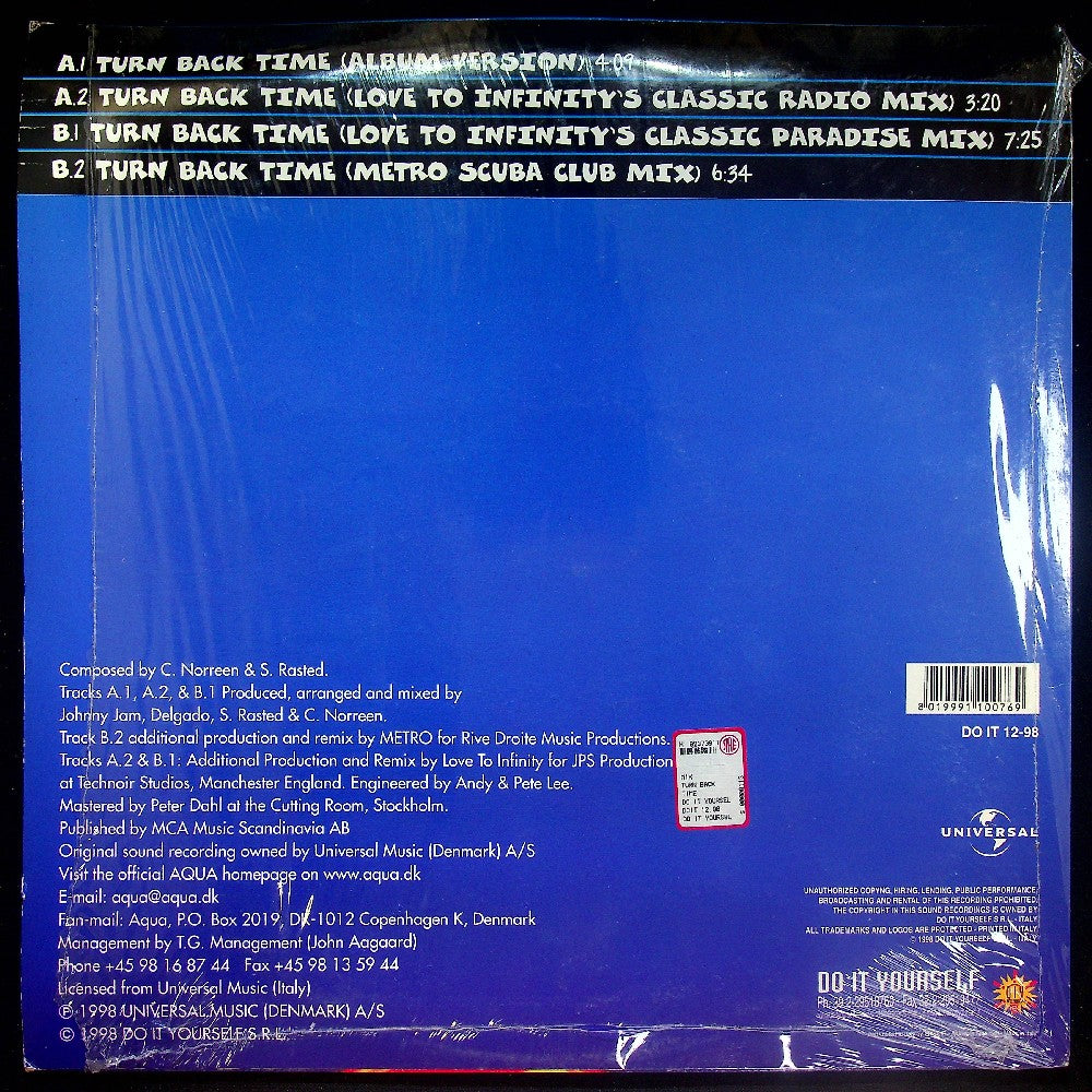 EBOND Aqua - Turn Back Time Vinile V028118