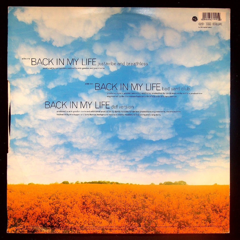 EBOND Joe Roberts - Back In My Life (The Justavibe And Breathless Mix) Vinile V028131