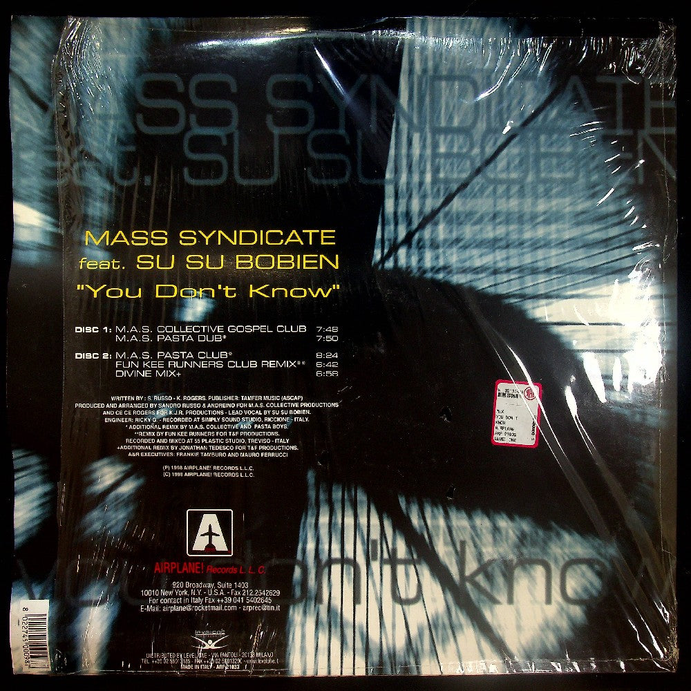 EBOND Mass Syndicate - You Don't Know Vinile V028145
