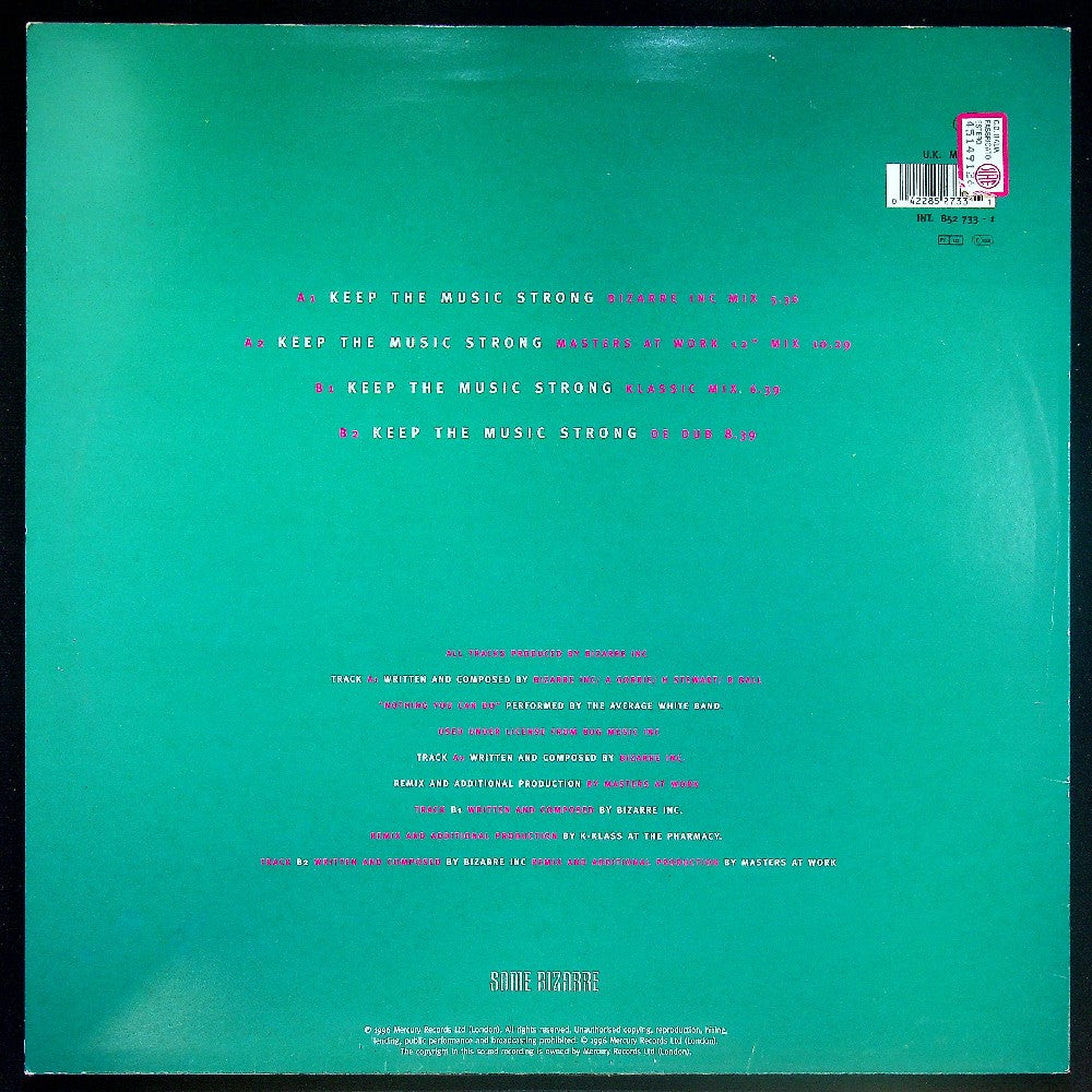 EBOND Bizarre Inc - Keep The Music Strong Vinile V028146