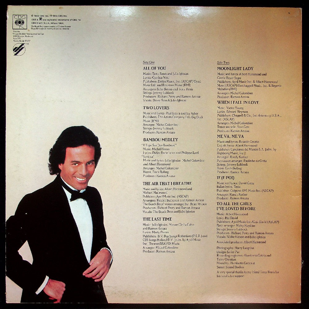 EBOND Julio Iglesias - 1100 Bel Air Place Vinile V029087