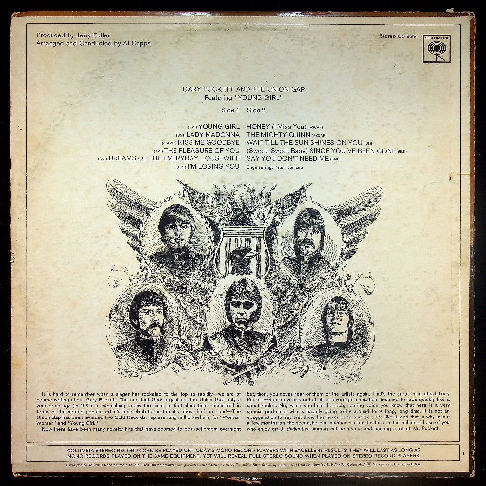 EBOND Gary Puckett And The Union Gap - Gary Puckett And The Union Gap Featuring 'Young Girl' Vinile V029099