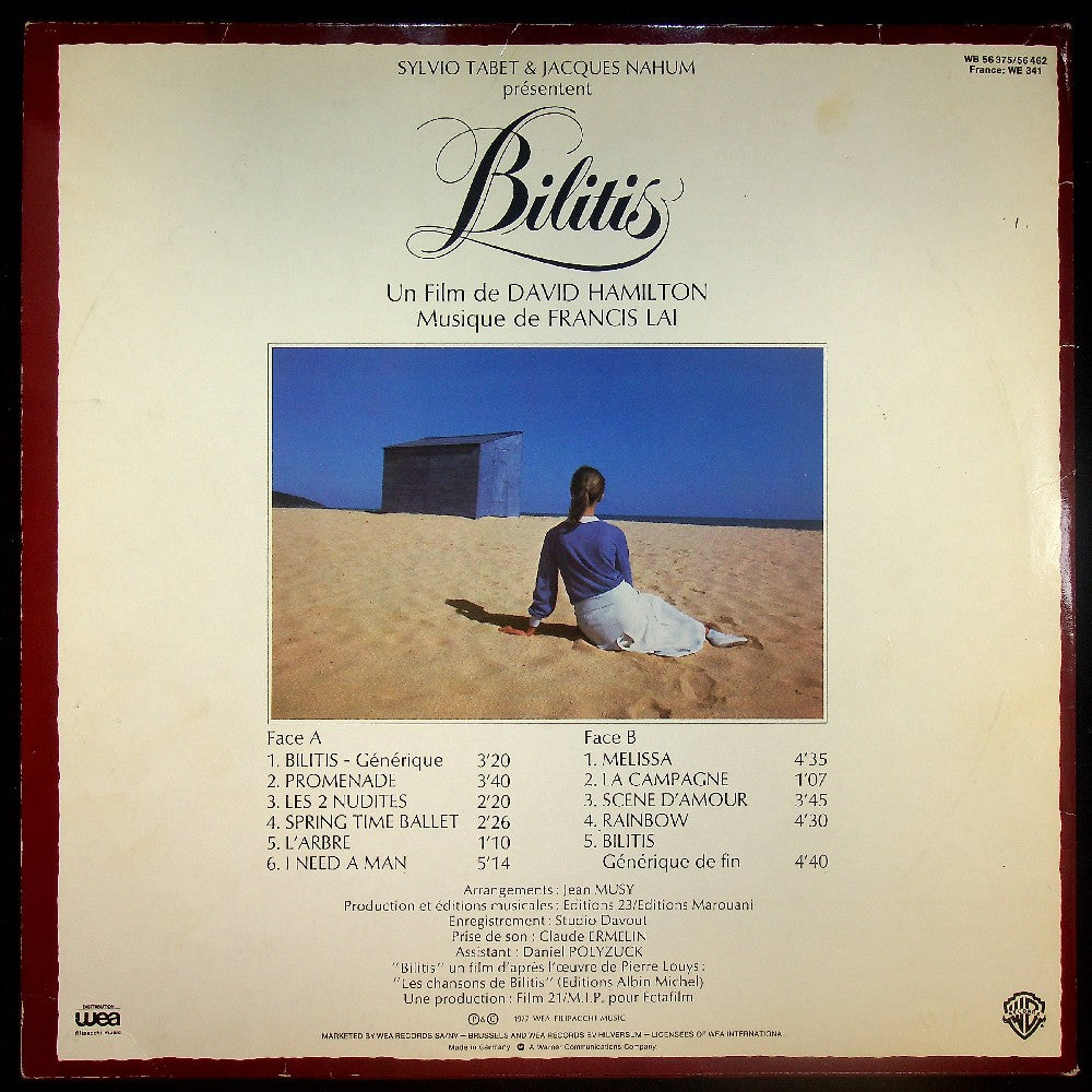 EBOND Francis Lai - Bilitis (Bande Originale Du Film) Vinile V029102