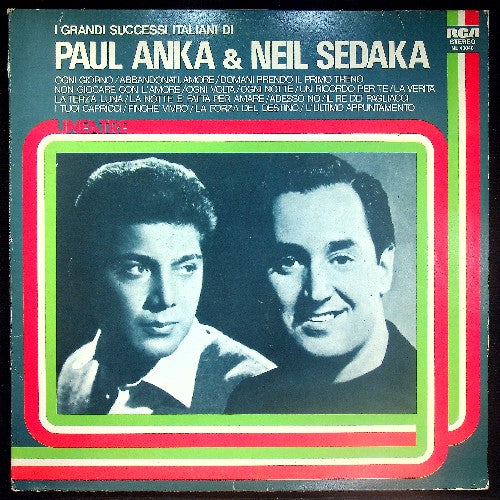 EBOND Paul Anka & Neil Sedaka - I Grandi Successi Italiani Di Paul Anka & Neil Sedaka Vinile V030026