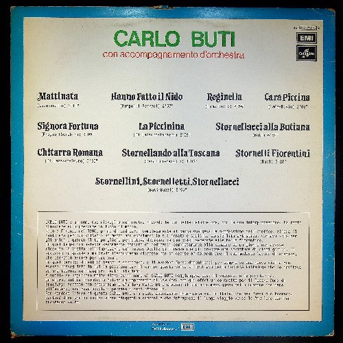EBOND Carlo Buti - Carlo Buti Vinile V030097