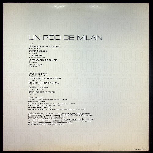 EBOND Angelo Elli - Un Poo De Milan Vinile V031032