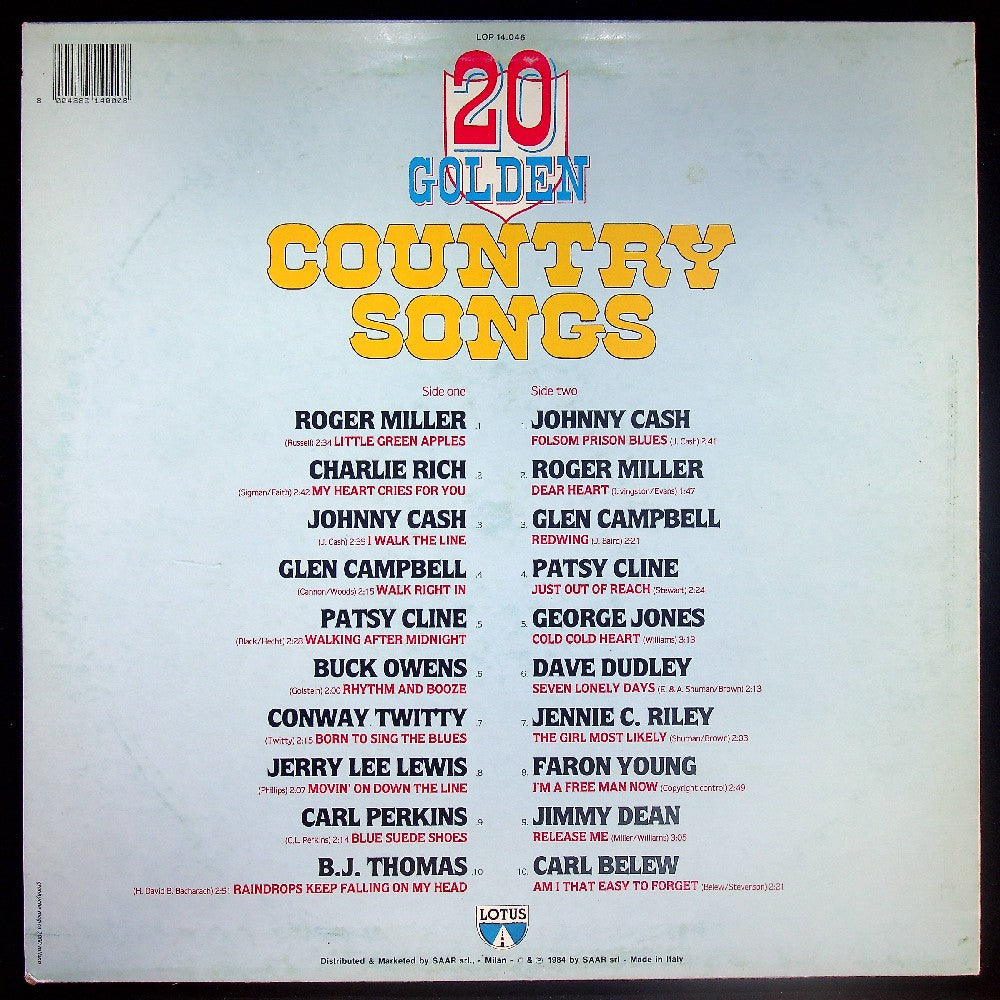 EBOND Various - 20 Golden Country Songs Vinile V031088
