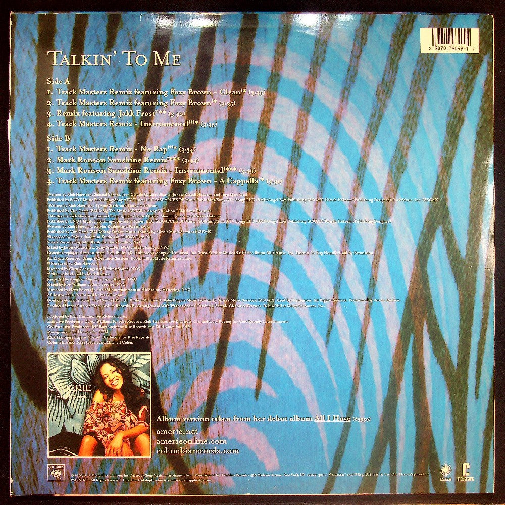 EBOND Amerie - Talkin' To Me Vinile V032085