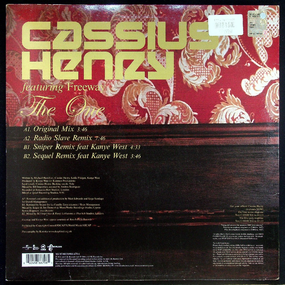 EBOND Cassius Henry - The One Vinile V032094