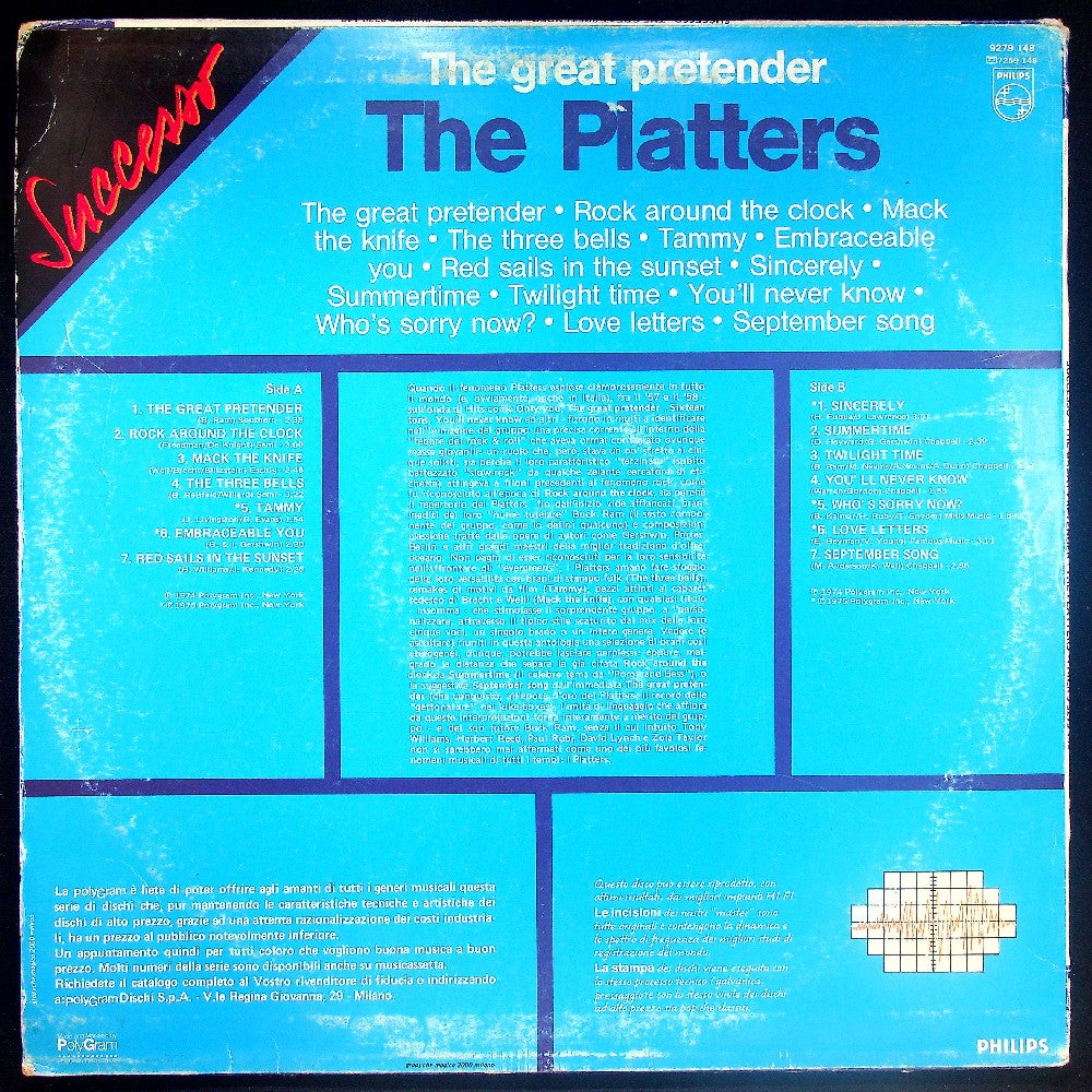 EBOND The Platters - The Great Pretender Vinile V033073