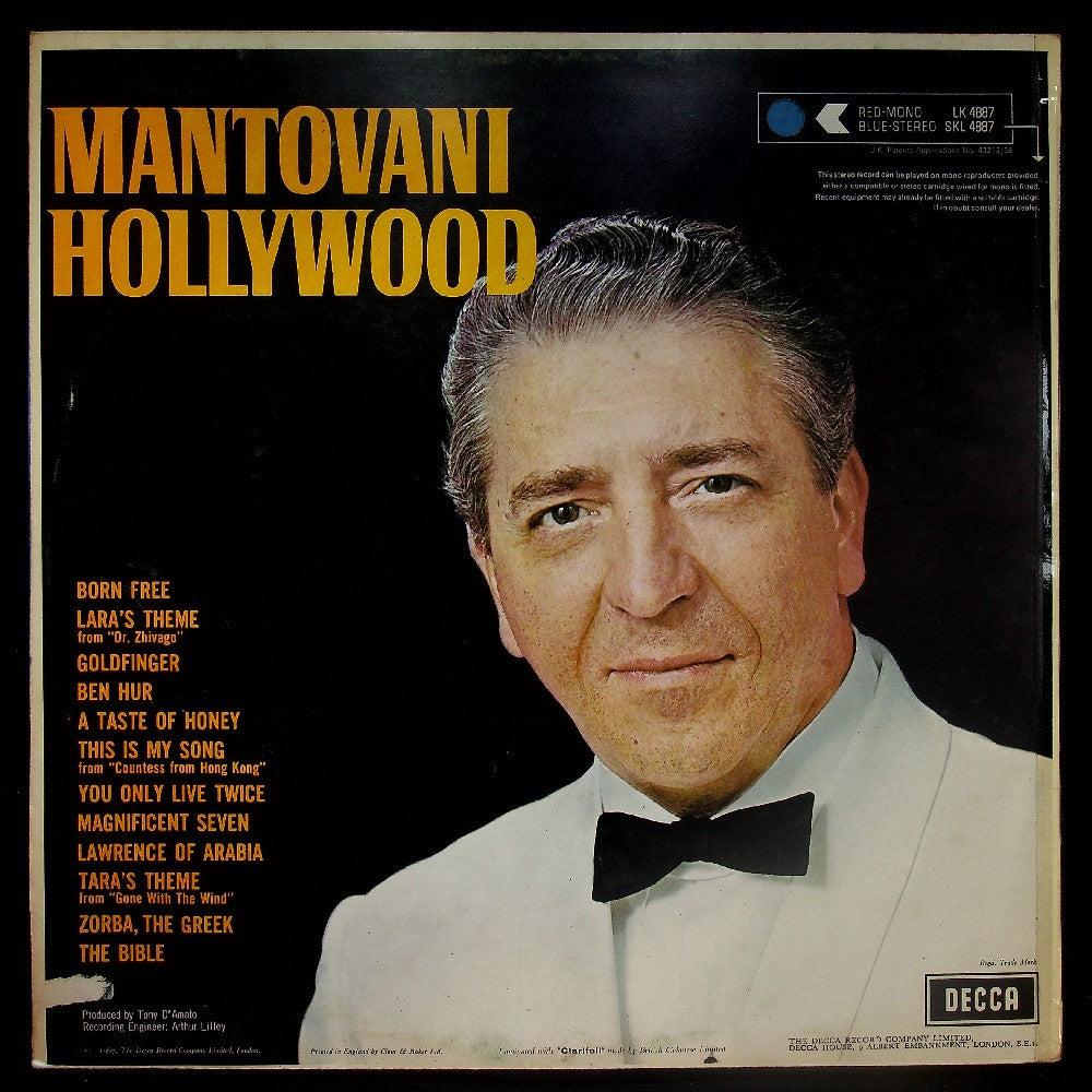 EBOND Mantovani - Hollywood Vinile V033082