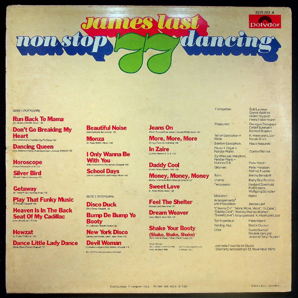 EBOND James Last - Non Stop Dancing 77 Vinile V033095