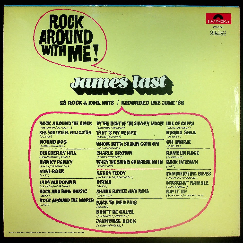 EBOND James Last - Rock Around With Me! Vinile V033104