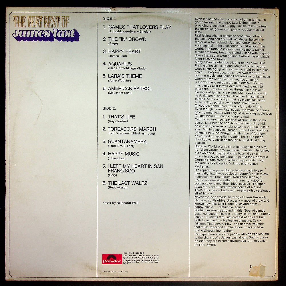EBOND James Last - The Very Best Of James Last Vinile V033106