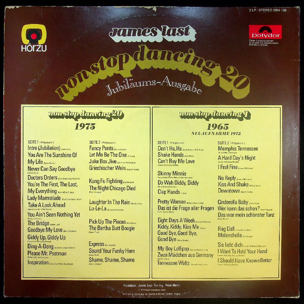 EBOND James Last - Non Stop Dancing 20 - Jubilaums-Ausgabe Vinile V033121