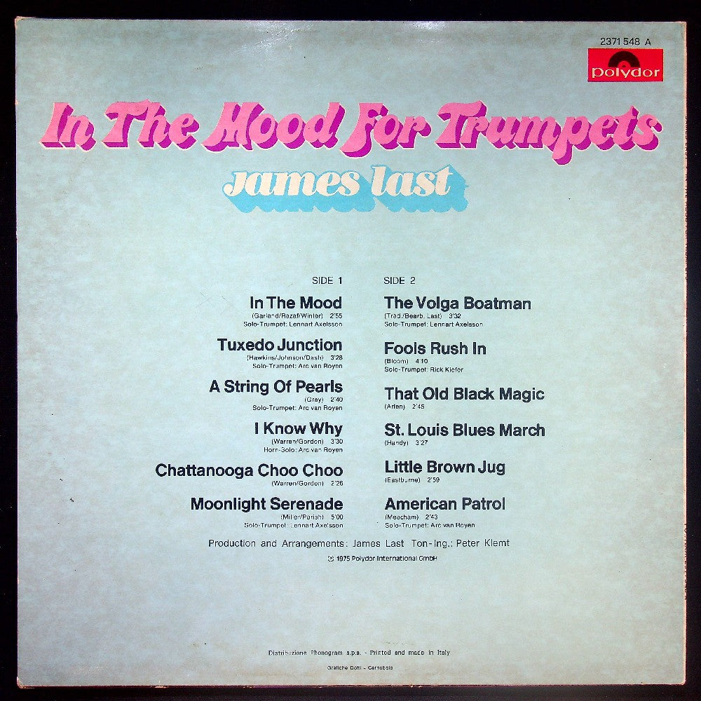 EBOND James Last - In The Mood For Trumpets Vinile V033125