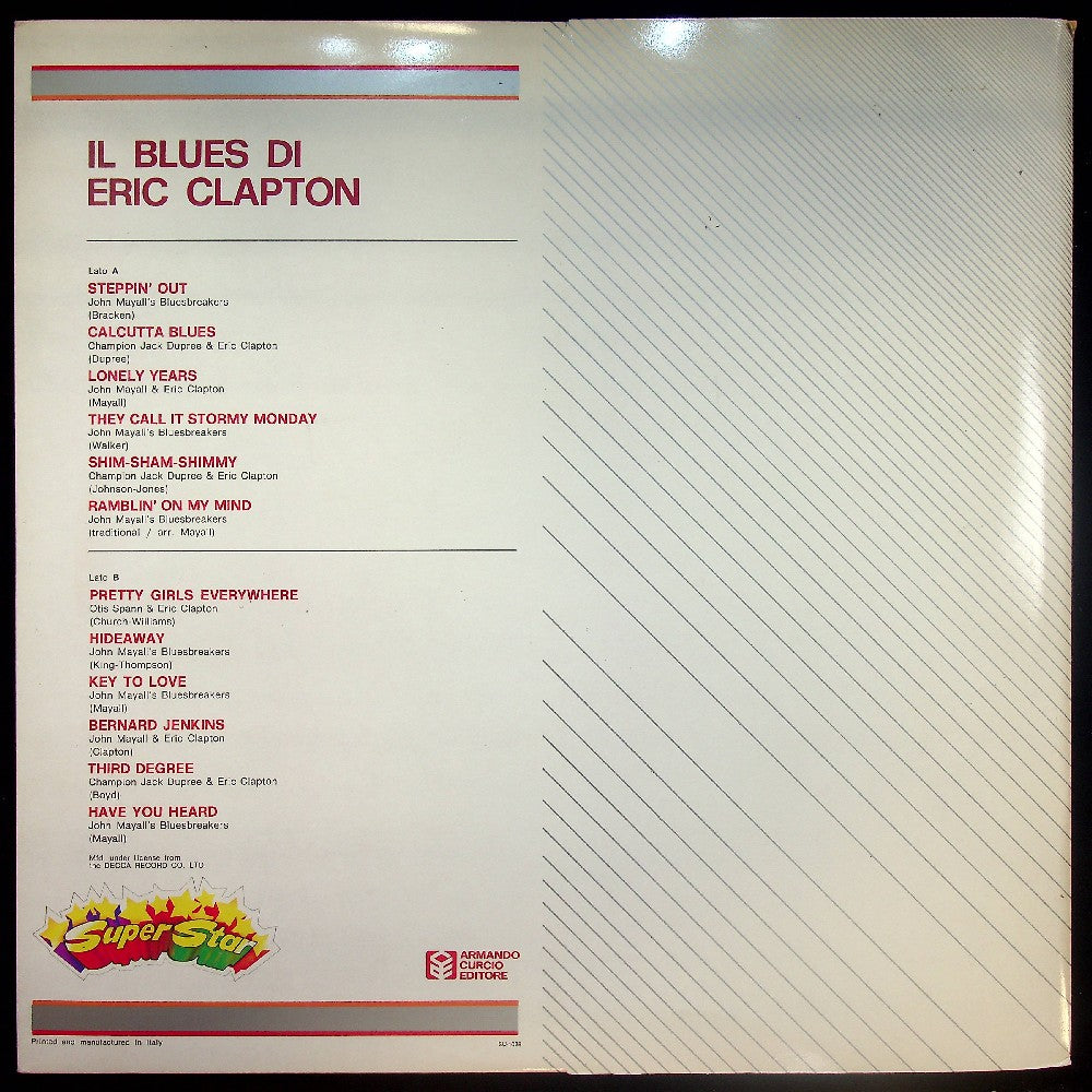 EBOND Eric Clapton - Il Blues Di Eric Clapton Vinile V033141