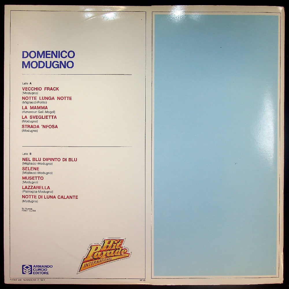 EBOND Domenico Modugno - Modugno Vinile V033146
