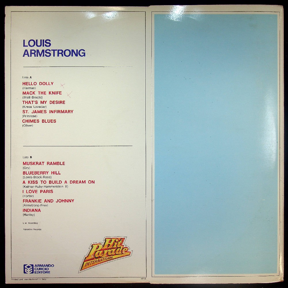 EBOND Louis Armstrong - Louis Armstrong Vinile V034020