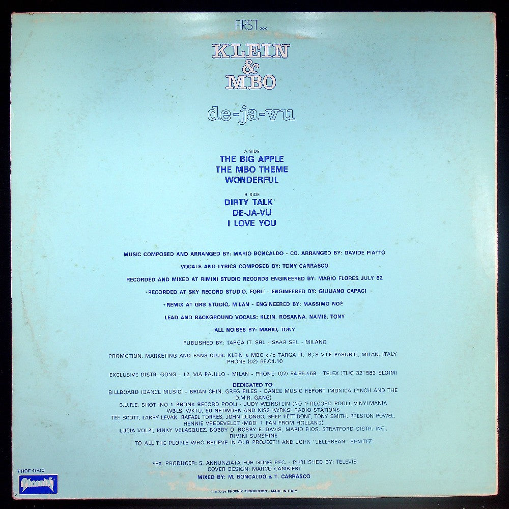 EBOND Klein & MBO - De-Ja-Vu Vinile V034030