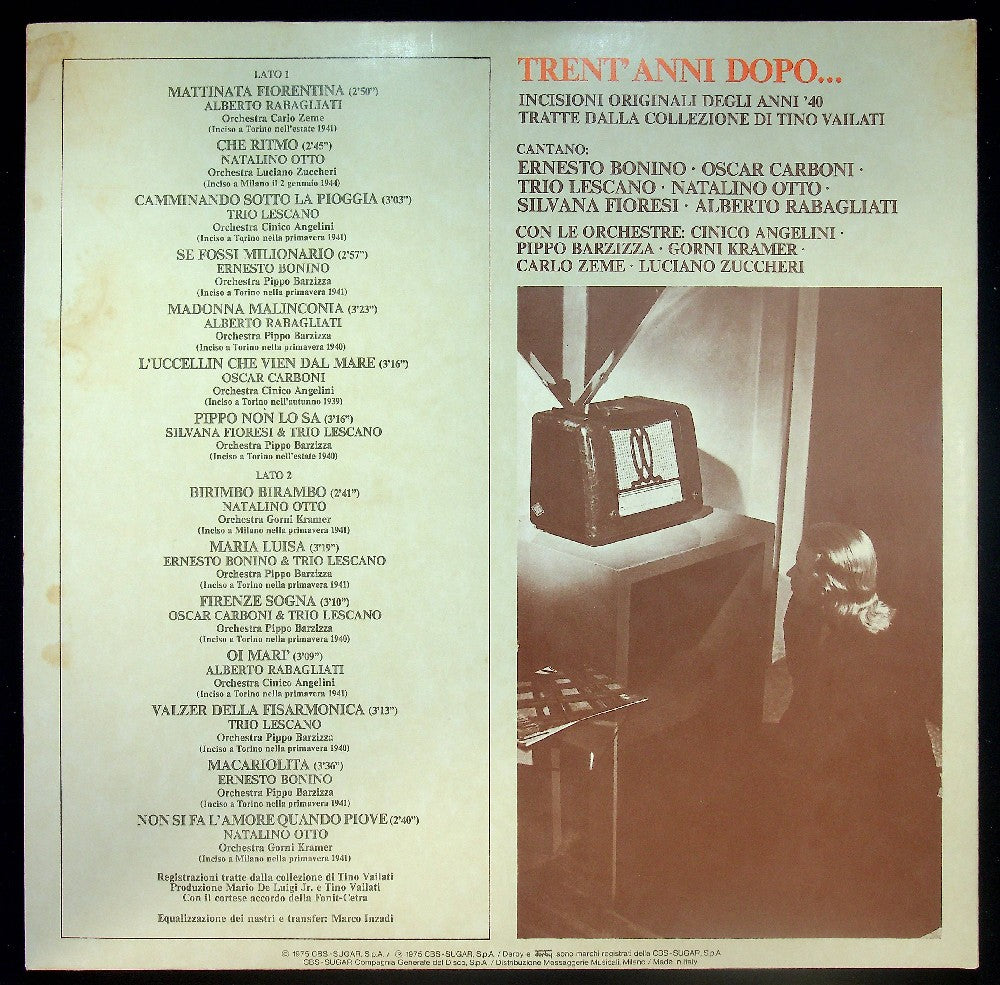 EBOND Various - Trent' Anni Dopo (Incisioni Originali Degli Anni '40) Vinile V036132