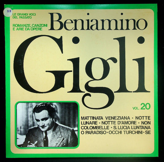 EBOND Beniamino Gigli - Le Grandi Opere Del Passato: Romanze, Canzoni E Arie Da Opere Vol.20 Vinile V036135