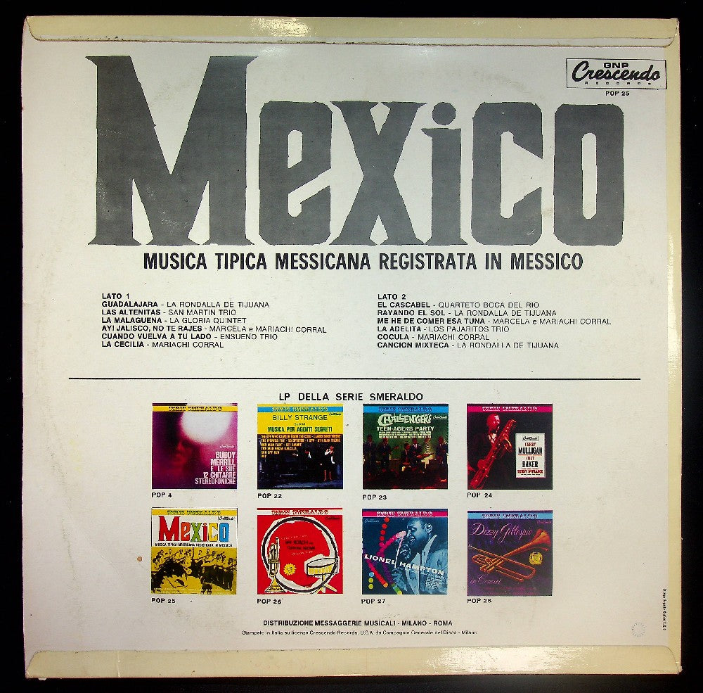 EBOND Various - Mexico (Musica Tipica Messicana Registrata In Messico) Vinile V037010