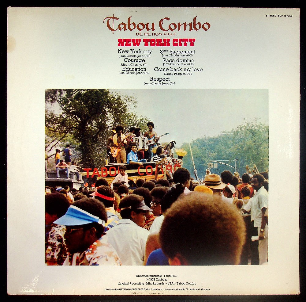 EBOND Tabou Combo De Petion Ville - New York City - 8th Sacrement Vinile V037012