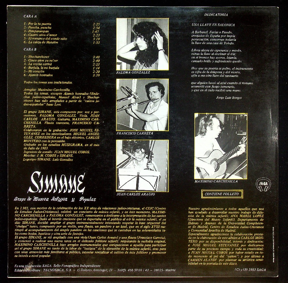 EBOND Simane - De Sefarad A Salonica Vinile V037017