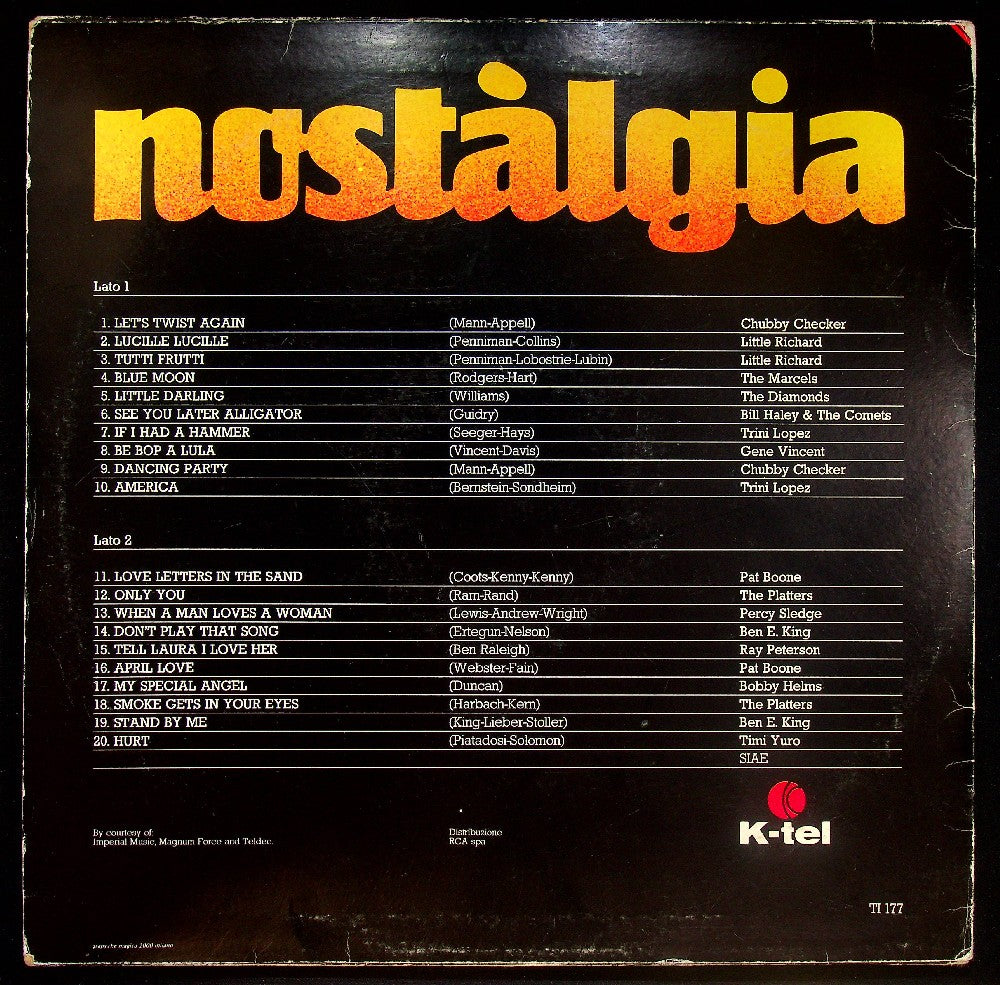 EBOND Various - Nostalgia Vinile V037034