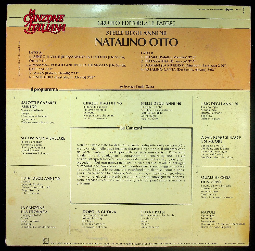 EBOND La Canzone Italiana - Natalino Otto Vinile V037051