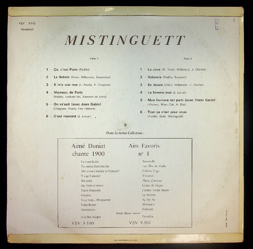 EBOND Mistinguett - Mistinguett Vinile V037054