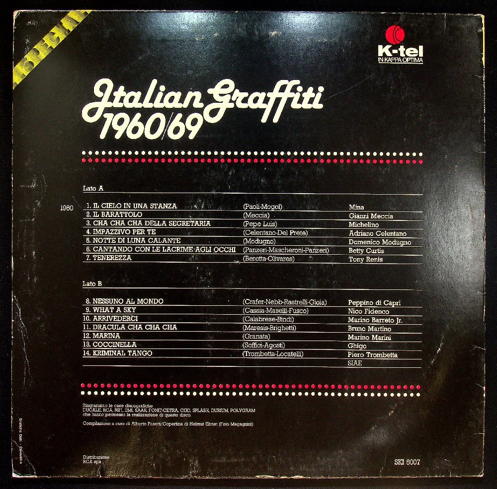 EBOND Various - Italian Graffiti 1960 Vinile V037056