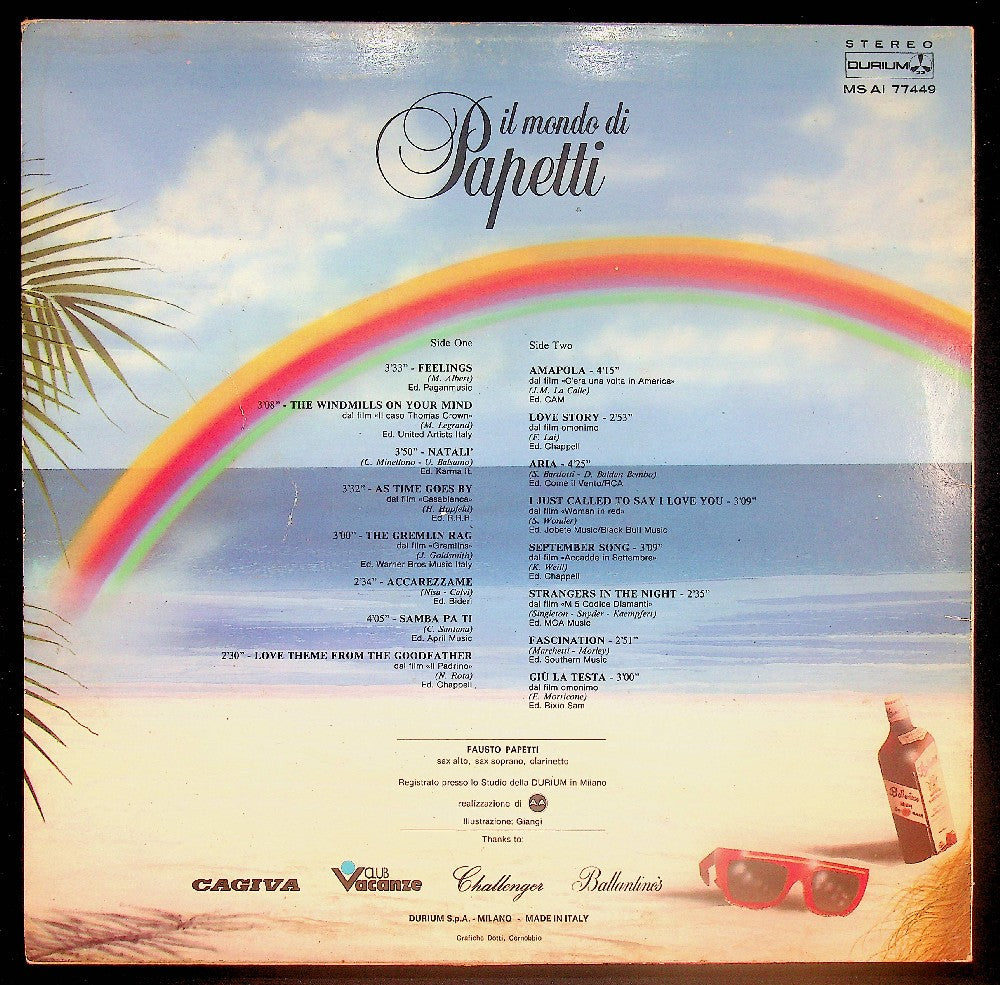 EBOND Fausto Papetti - Il Mondo Di Papetti Vinile V037095