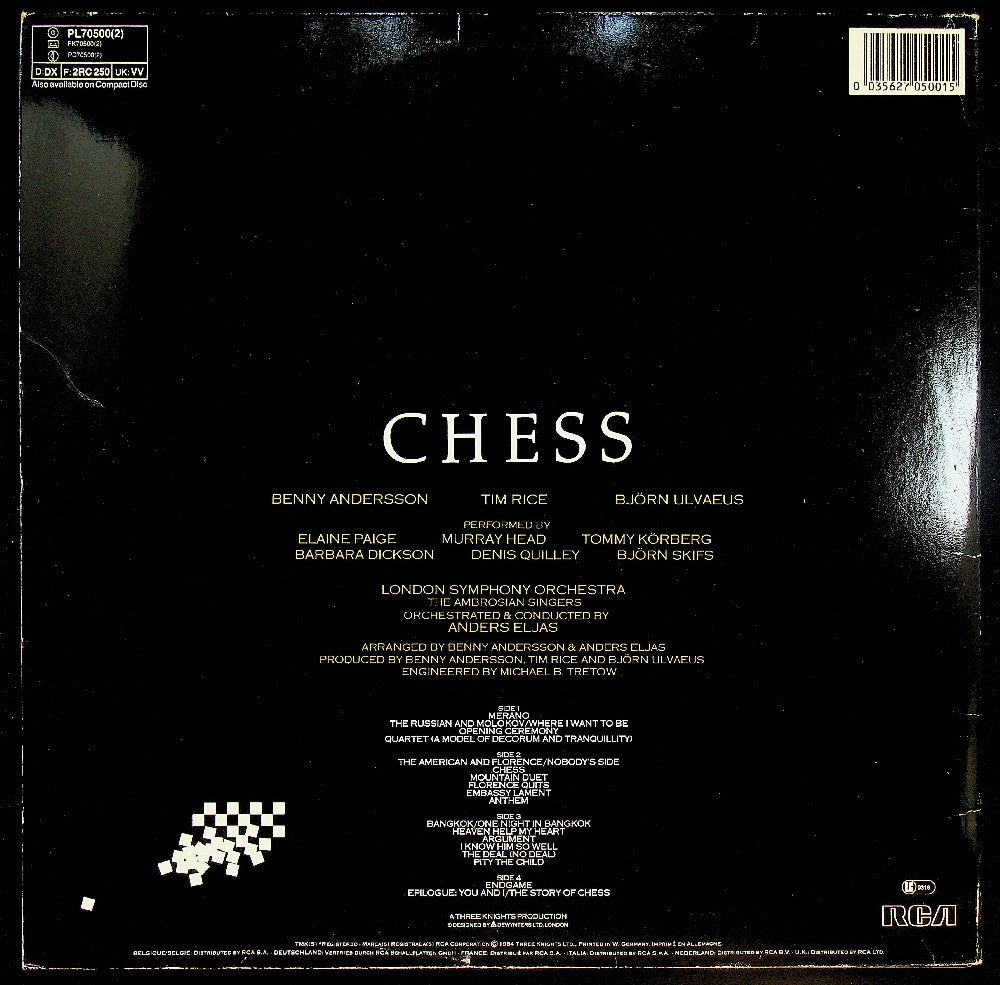 EBOND Benny Andersson - Chess Vinile V037126